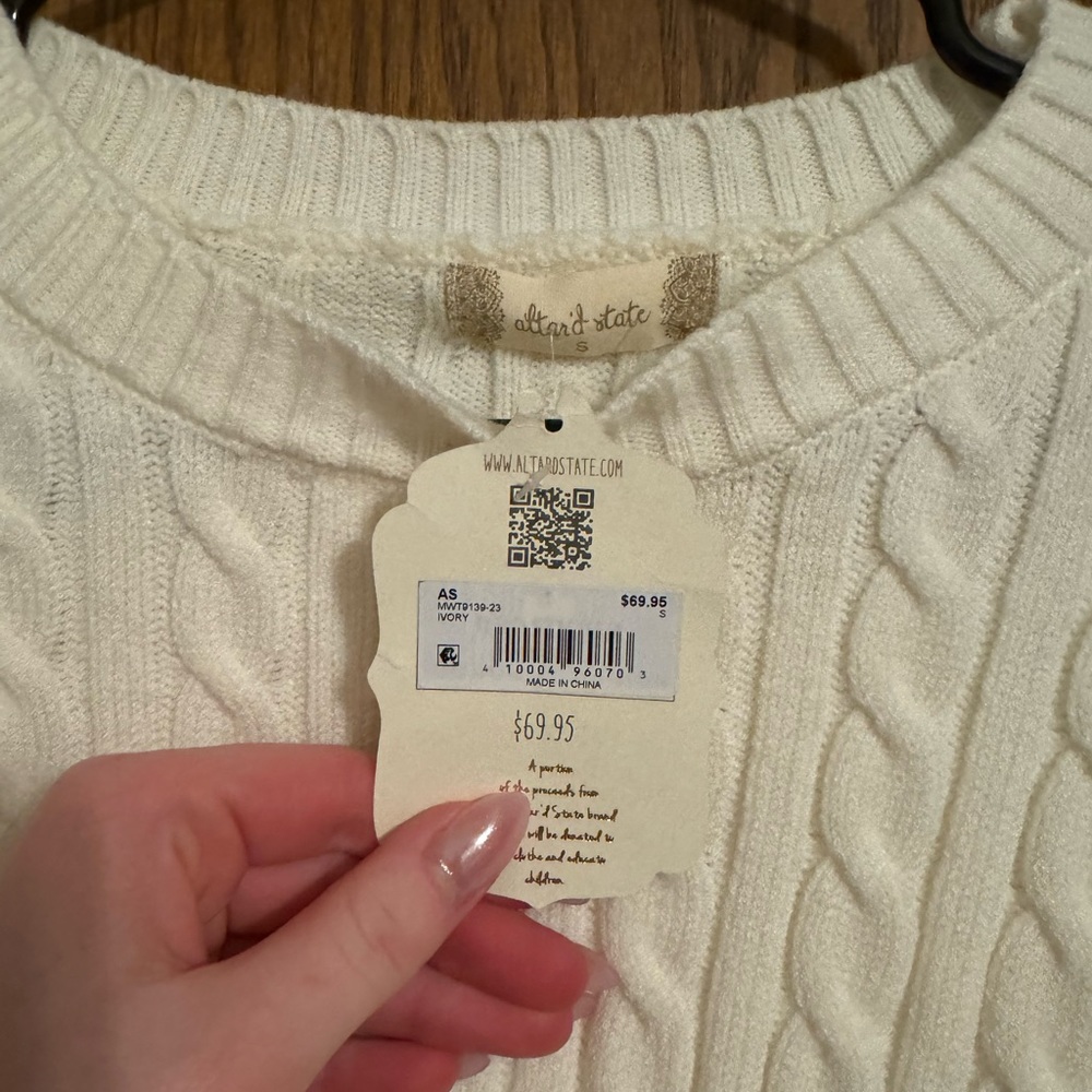 Altar’d State Cropped Sweater - Picture 2 of 2